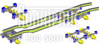 Подвеска двускатная 1+2*9т низкая рессорная Политранс(ТСП)/HJBridge 84286-2900-002-06